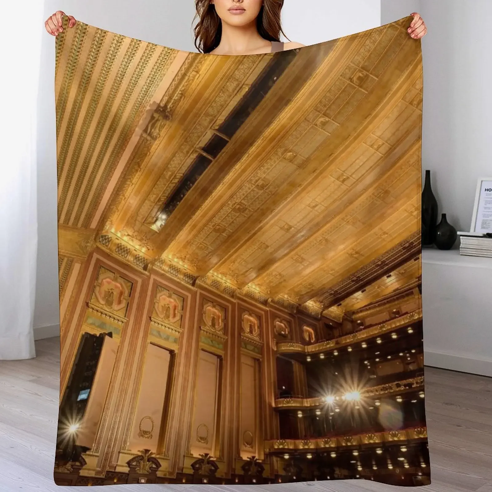 

Lyric Opera House - Chicago Throw Blanket Luxury St Plaid For Baby Thins Blankets