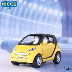 1:36 Smart Fortwo Toy Vehicles Diecast Model Cars-Toy For Children Metal Cars For Brithday Decoration E172