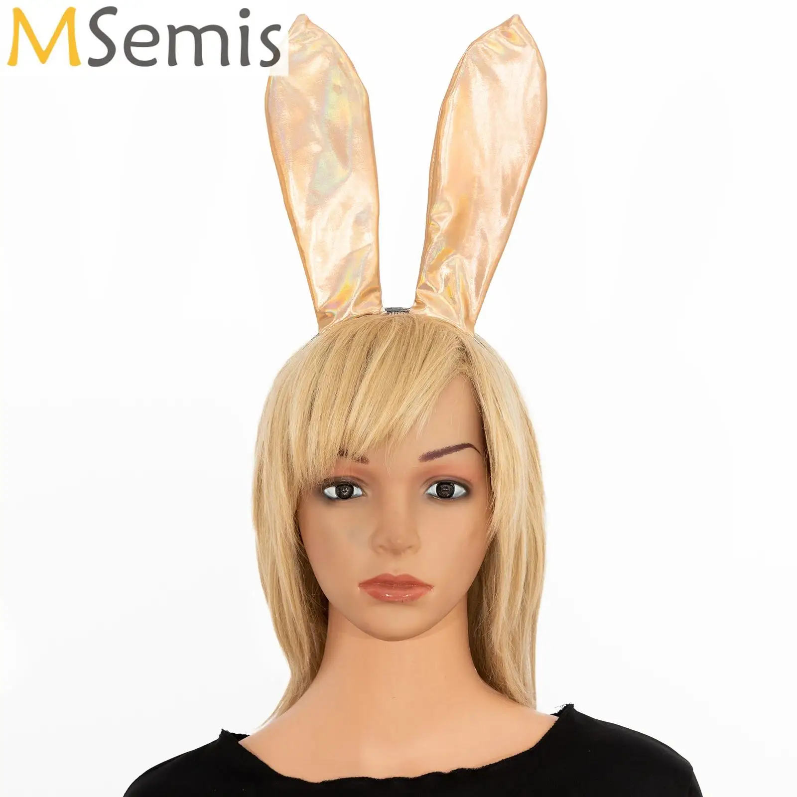 Vêtements de sauna pour fête d'Halloween, oreilles de lapin brillantes, bande de sauna flexible, équipement de sauna lapin, Fascinateur pour thème anime, cosplay, accessoires de boîte de nuit