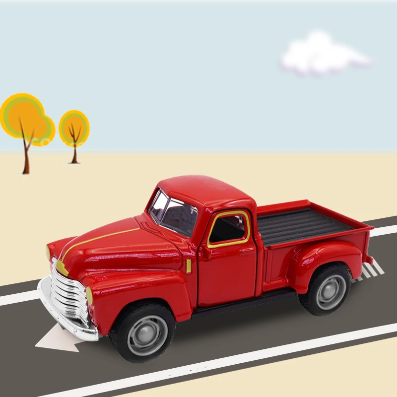 

1:43 Vintage alloy pickup truck model toy car die-cast collectible display piece
