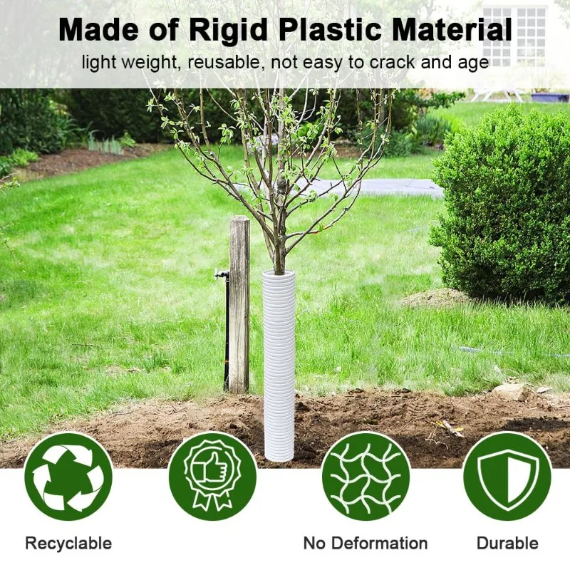 AB02 Tree Trunk Protection Wraps-5 Pcs Tree Guards-Bark Protectors For Saplings Plants Seedlings