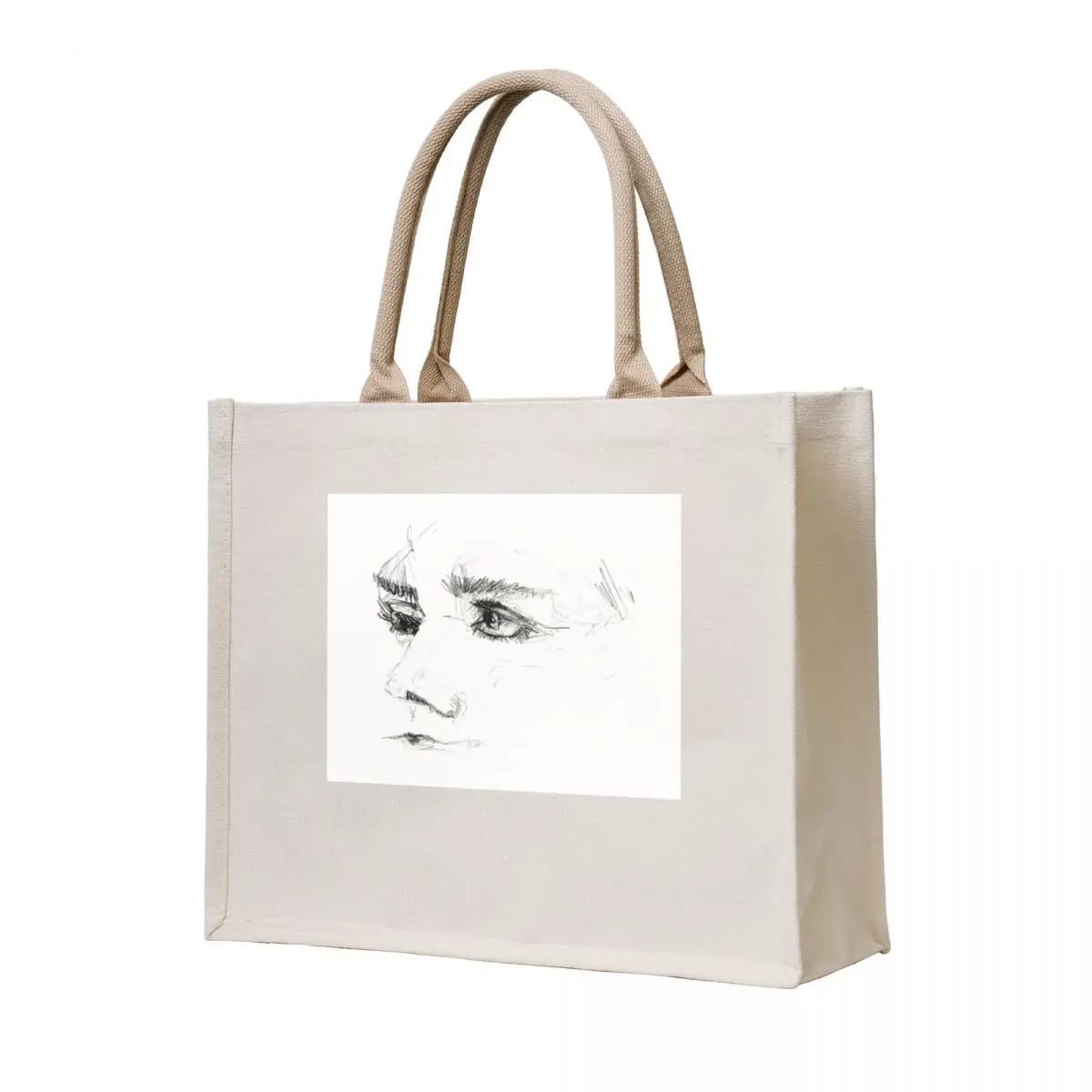 

Visage - Man's face Tote Bag Canvas bag reusable grocery bags bag for beach Handbags women