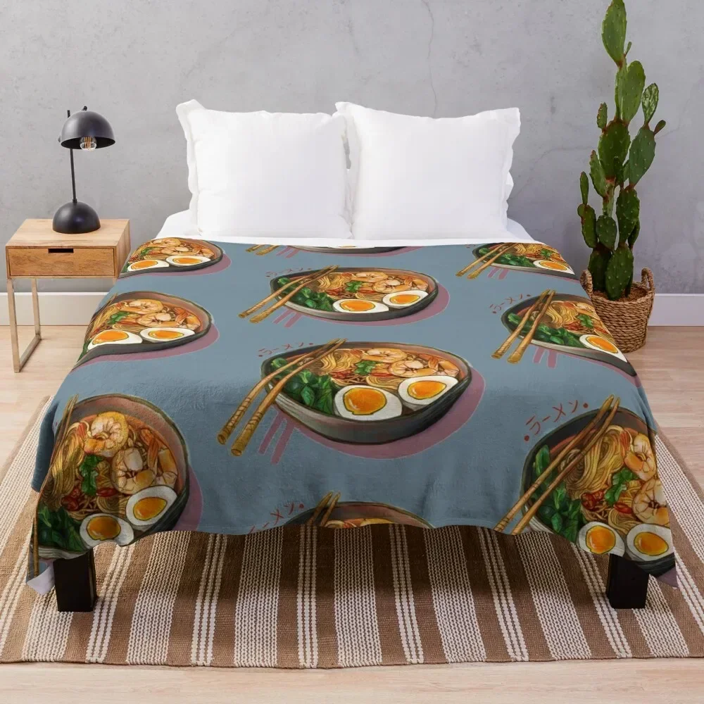 Japanses Ramen Noodles Bowl Throw Blanket Single Luxury Thicken Luxury St Soft Beds Blankets