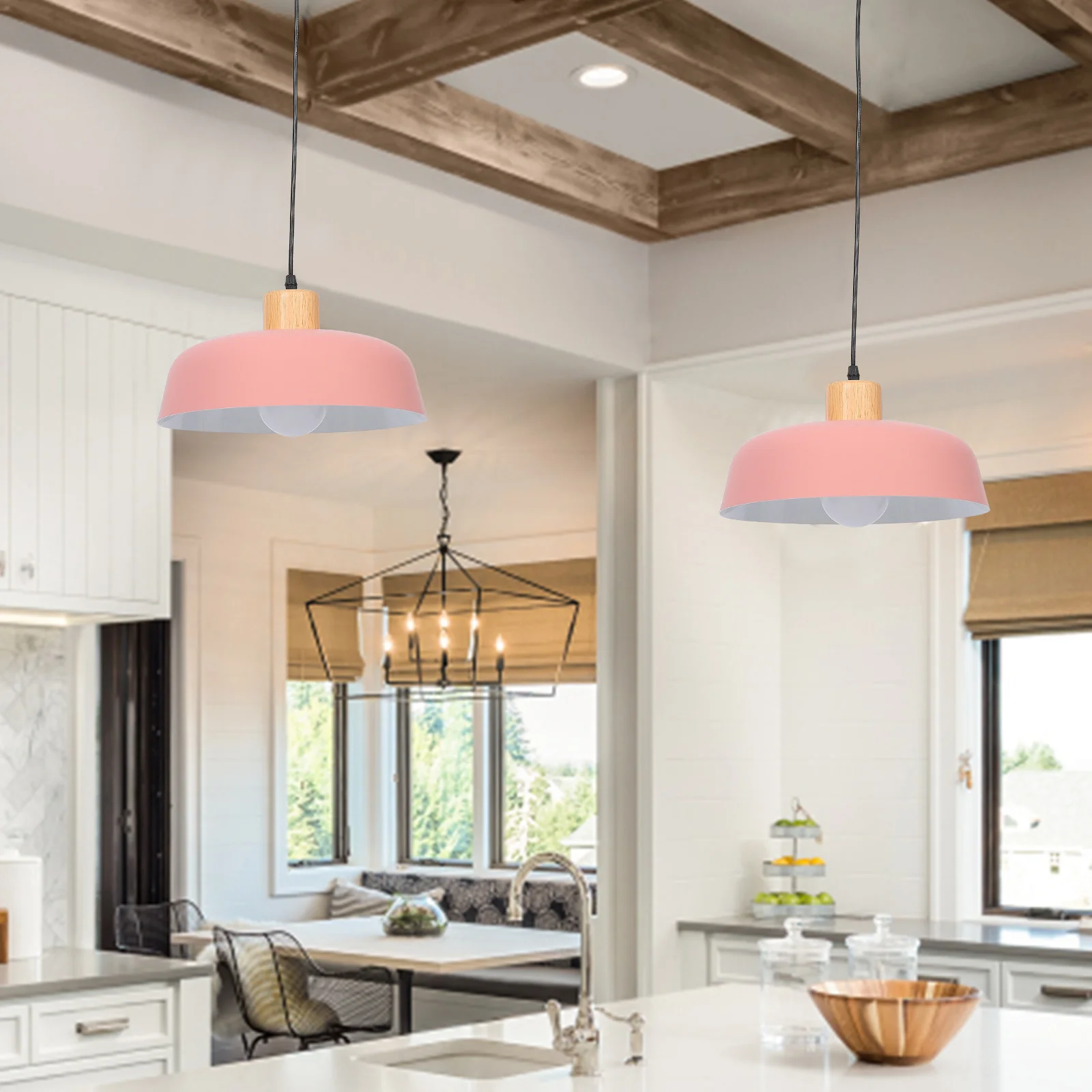 

Zinc Alloy Nordic Hanging Pendant Light Modern Ceiling Lamp for Living Room Bedroom Kitchen Art Decor Lighting Fixture