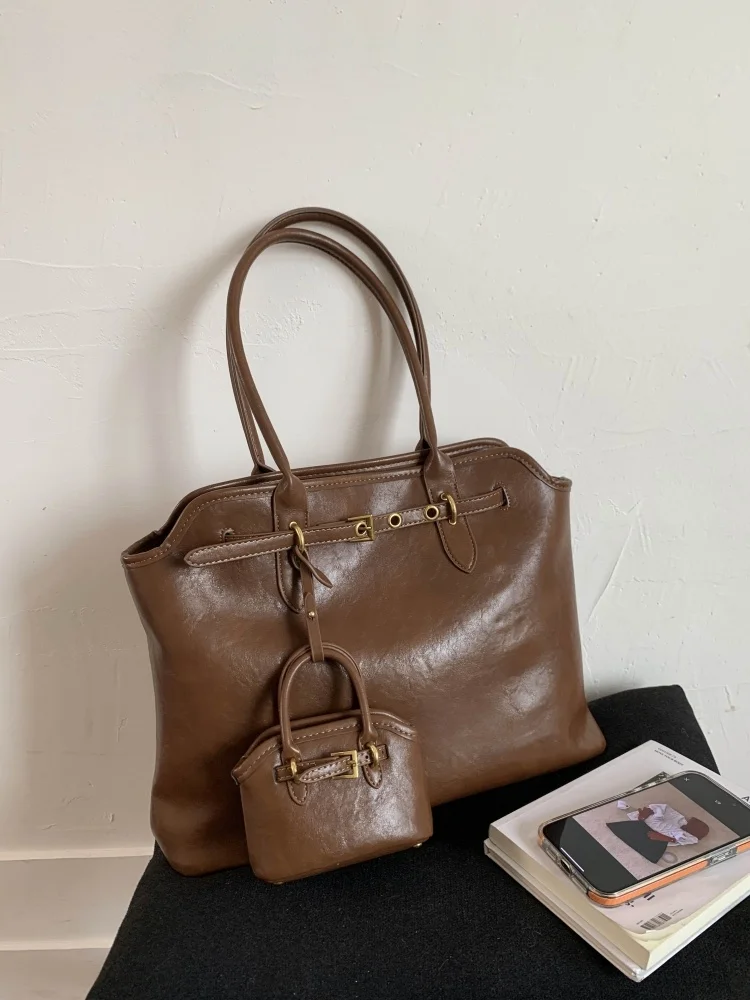 

Лето 202, женская большая сумка в стиле ретро, сумка на одно плечо, корейская повседневная модная сумка с медведем, женский бренд