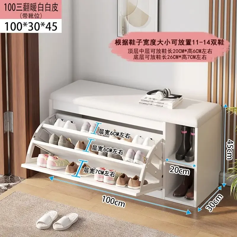 Portable Household Modern Shoe Cabinets Design Organizer Storage Bench Simple Shoe Rack Living Room Sapatos Entryway Furniture