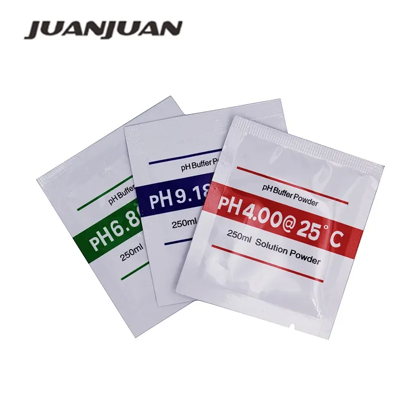 3pcs/lot PH meter tester Buffer Powder Measure Calibration Solution 4.00 /6.86/ 9.18 three packs