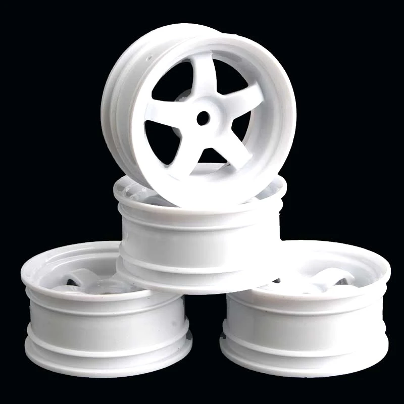 4pcs 6030 Wheel Plastic Rim Offset 9mm Fit HSP HPI 1:10 On-Road Racing Car Tires