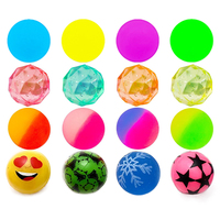 12PCS Bouncing Balls 25mm Rubber Mixed Style Children Elastic Jump Ball Float Ball Indoor Outdoor Toy Kids Birthday Gift TMZ