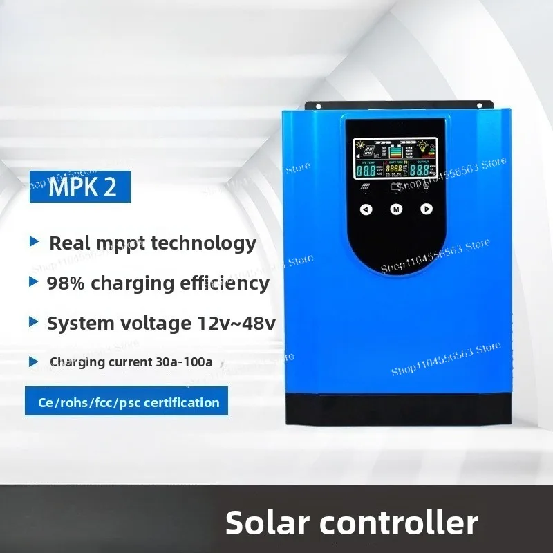 Solar Controller 30A100A48V Photovoltaic Charging and Discharging, Solar Panel WIFI Fully Automatic