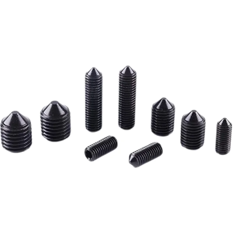 M2 M2.5 M3 M3.5 M4 M5 M6 DIN914 304 stainless steel Black grade 12,9 stole Hex Hexagon socket All cup Point Grub Screw Set Bolts