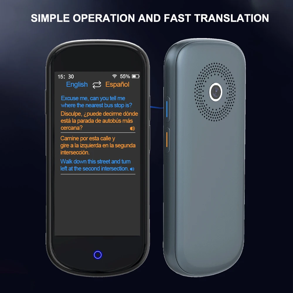 

4G LTE Wifi Network 4 INCH V12 Translator Support MTK6739CPU RAM 1GB+ROM 8GB Android OS 7.1 Offline Translation 4" IPS Screen