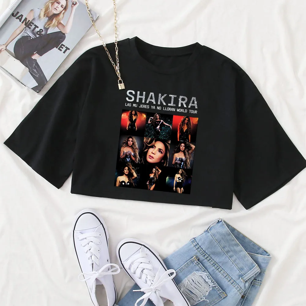 Shakira Las Mujeres Ya No Lloran Las Mujeres Facturan Sexy Crop Top Shakira Merch Camisa Niñas