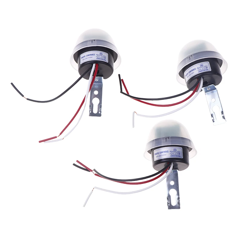 AS-20 DC 12V AC 110V 220V 10A Waterproof Sensitive Auto Photo Switch On/Off Photocell Street LED Light Switch Sensor Switch Tool