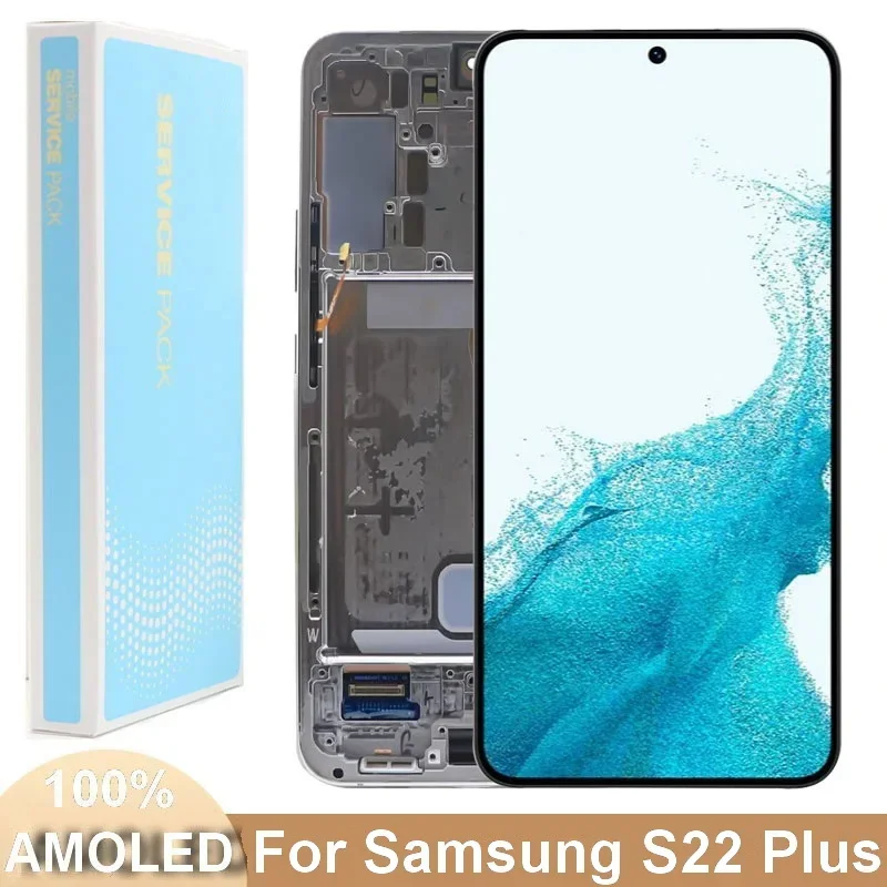 For Samsung S22 Plus 5G AMOLED LCD Screen S906 S906B S906U S906N S22+ Lcd Display Touch Screen Digitizer Assembly Replacement