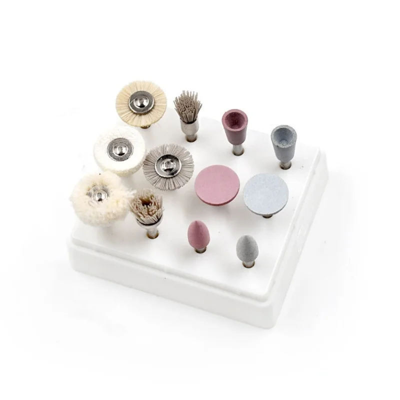 

12Pcs Composite Polishing Ra Kit Low-Speed Tools 2.35mm Shank Diameter Silicone Polishing Brush Polishing and Grinding Heads
