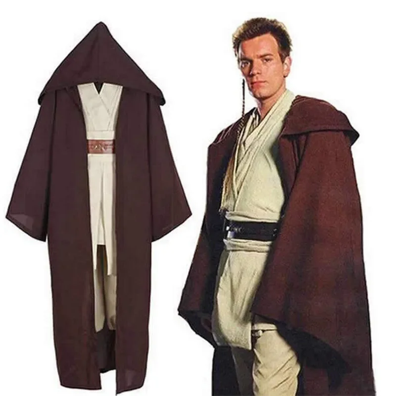 Cos Gift Darth Vader Cloak Anakin Skywalker Jedi Warrior Cosplay Costume Cloak Adult Hooded Movie Robe Cloak Gladiator Hallowee