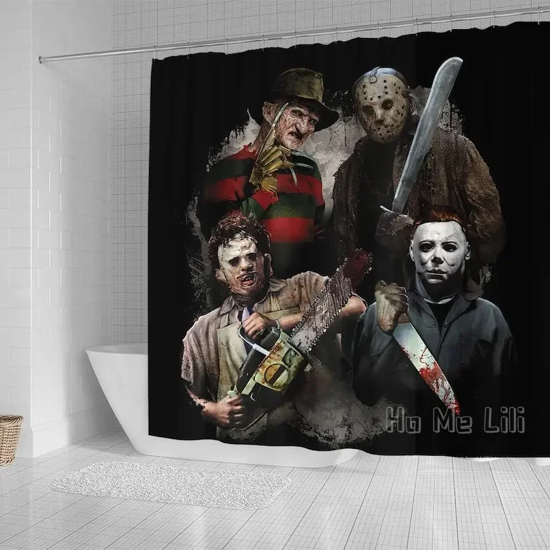 Serial Killers Shower Curtain Waterproof Bathroom Decorations