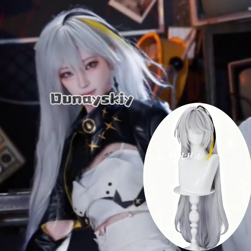 Anime Neverness To Everness Hathor Cosplay Wig Gray Light Purple Gradient Hair Comic Con Prop Role Play Gift Halloween Party