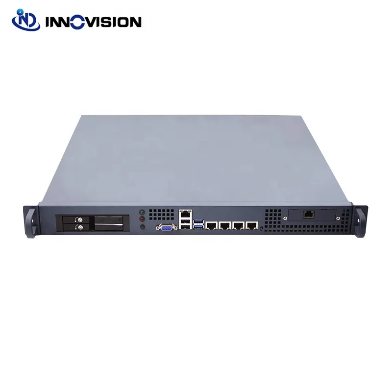 High end 1U rack network server 4Gbe LANs firewall server Xeon processor server appliance