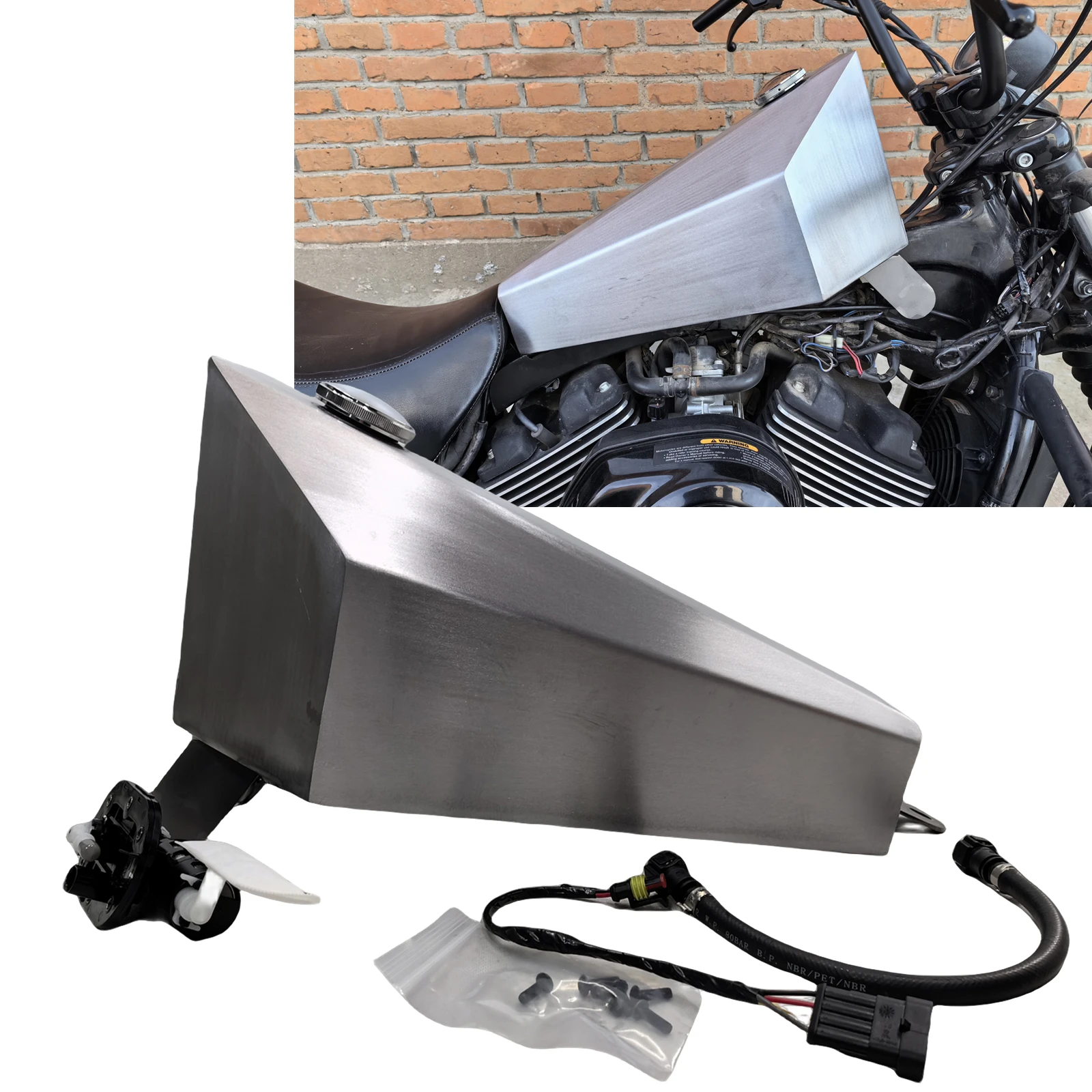 Motorcycle 12 L Petrol Fuel Gasoline Iron Tank Box Luggage For Harley Davidson Street 750 2015 2016 2017 2018 2019 2020