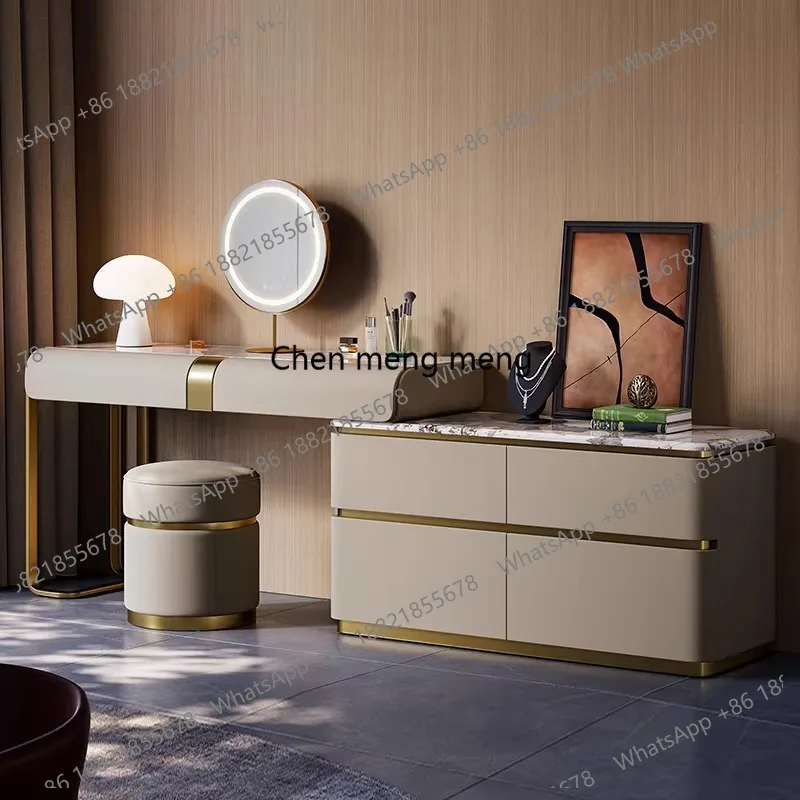

Light luxury dresser, bedside storage chest integrated villa, premium makeup table