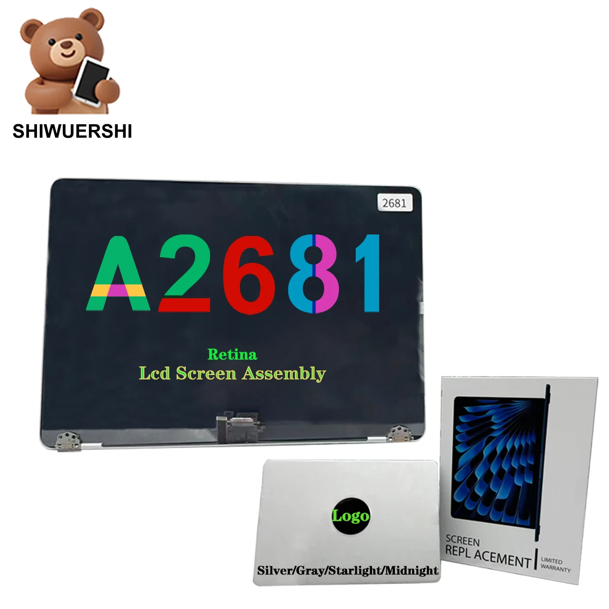 13 inch Laptop LCD Screen Assembly Replacement for Macbook Display Retina A2337 A2338 A2681 A2442 A3240 A3113 A1706 A1708 A1990