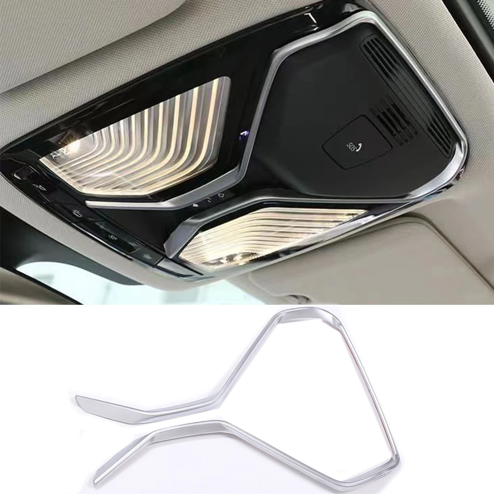 

ABS Front Car Roof Reading Light Lamp Cover For BMW X3 G01 G20 G30 G38 6GT 3 5 Series 2018 Frame Trim Stickers Car Accessories