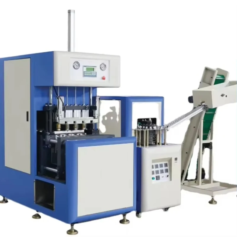 2-Cavity Semi-Automatic PET Bottle Blower 1900 BPH 5L 20L Neck 38mm Customized Mold PLC Controlled PET Blowing Machine