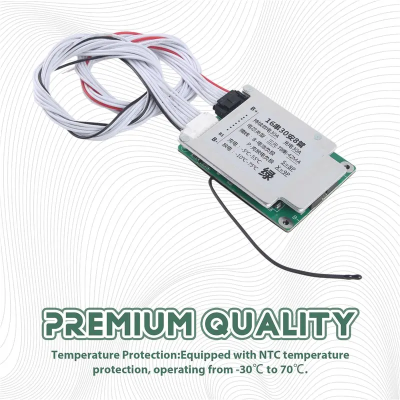 B27B Balancer Version BMS Battery Charge Board Equalizer 16S 30A 20A 60V 52V NTC Temperature Protection For Escooter 30A view 6