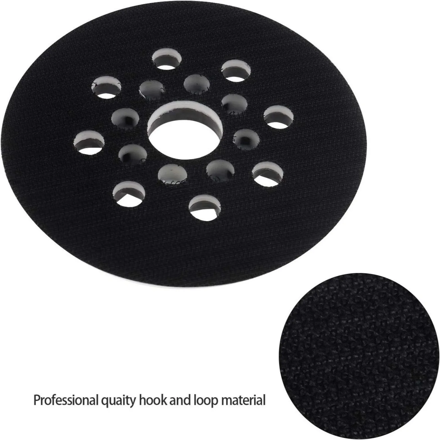 5 Zoll/125 mm Klettverschluss-Schleifunterlage Ersatzteil kompatibel mit Bosch PEX220 PEX220A Skil 7402 7490 2609000750 – Detail 4