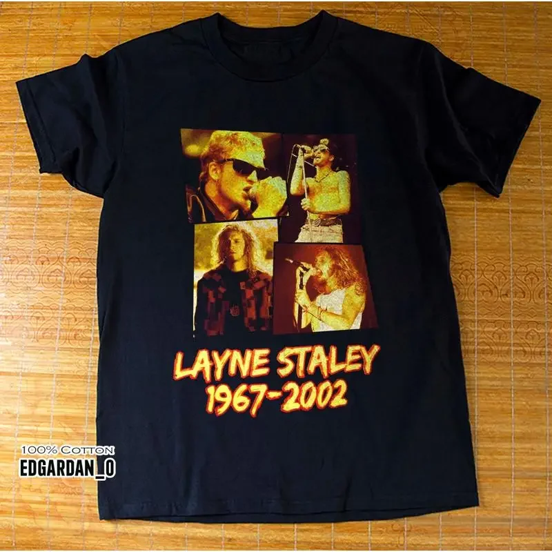 Alice In Chains Layne Staley Rock Music Black T Shirt Size S 5Xl