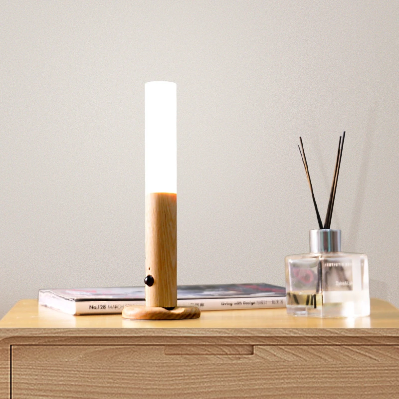 

LED USB Night Light Magnetic Wall Lamp Kitchen Cabinet Closet Light Home Staircase Bedroom Table Move Lamp Bedside Lighting