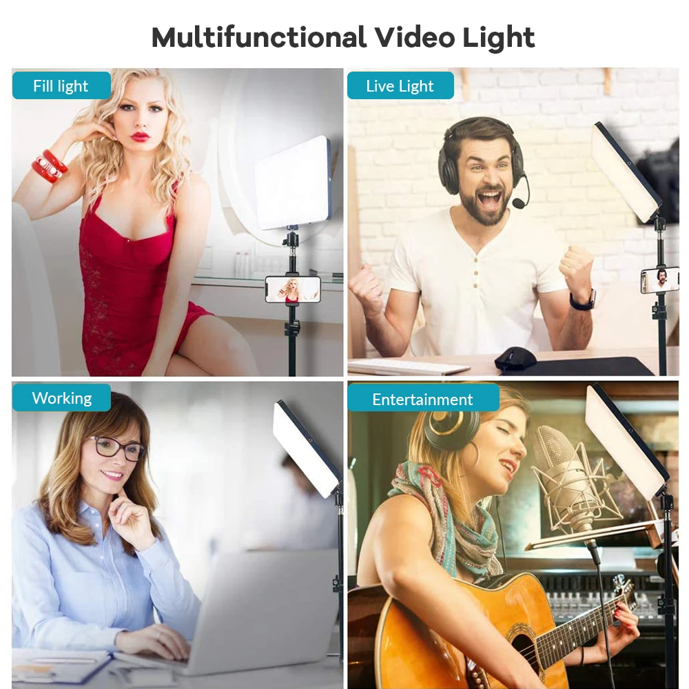 Video-LED-Licht, Fotografie, Selfie, dimmbares Video-Fülllicht für Fotostudio, Live-Stream-Fülllampe für Tiktok Youtube – Detail 8