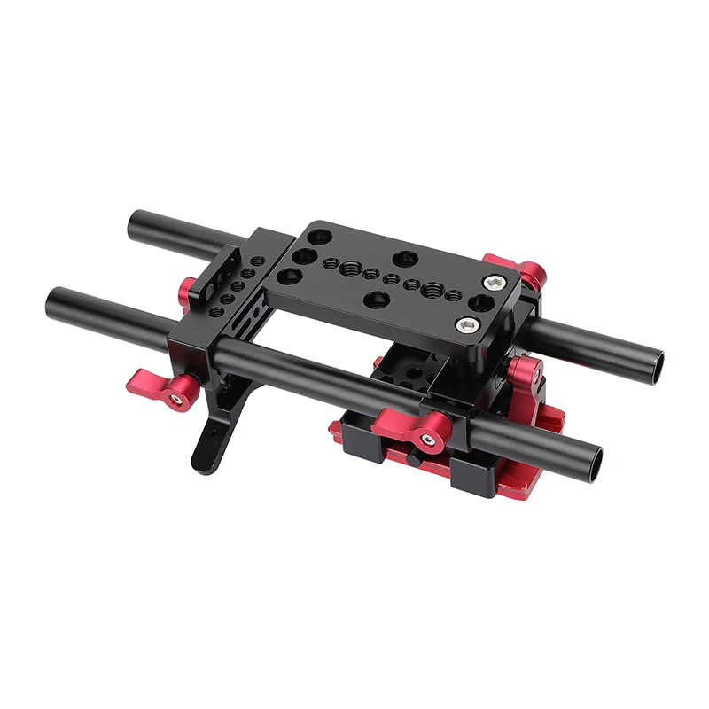 HDRIG Universal Tripod Mount Support Rig With Manfrotto Quick Release Baseplate & Y Lens Support For DSLR Cameras