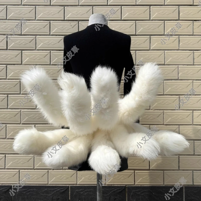 

Nine-tailed Fox Real Hair Cos Oversized Fluffy Nine-tailed