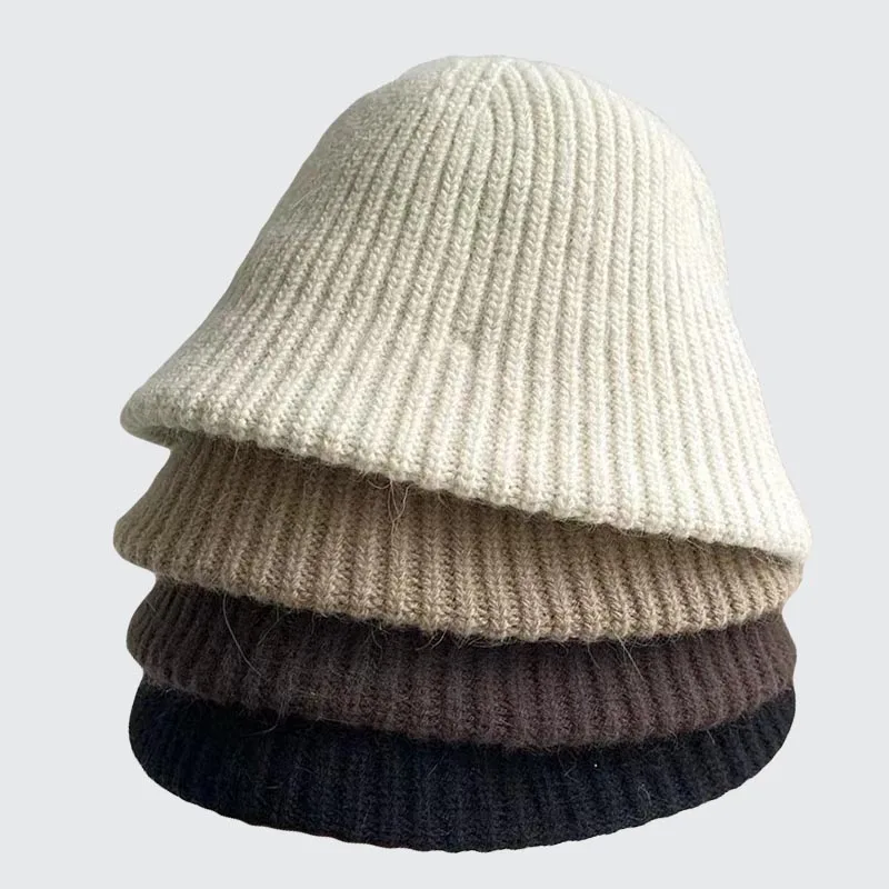 MAXSITI U Winter Chenille Vertical Bar Woven Bucket Hat for women 2023 Warm Woolen Fashion Basin cap  fisherman hats for girl