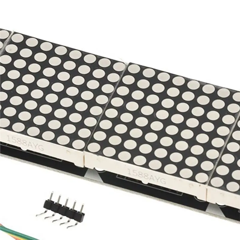 【VALUE MONEY】MAX7219 Dot Matrix Module For Arduino Microcontroller 4 In One Display With 5P Line