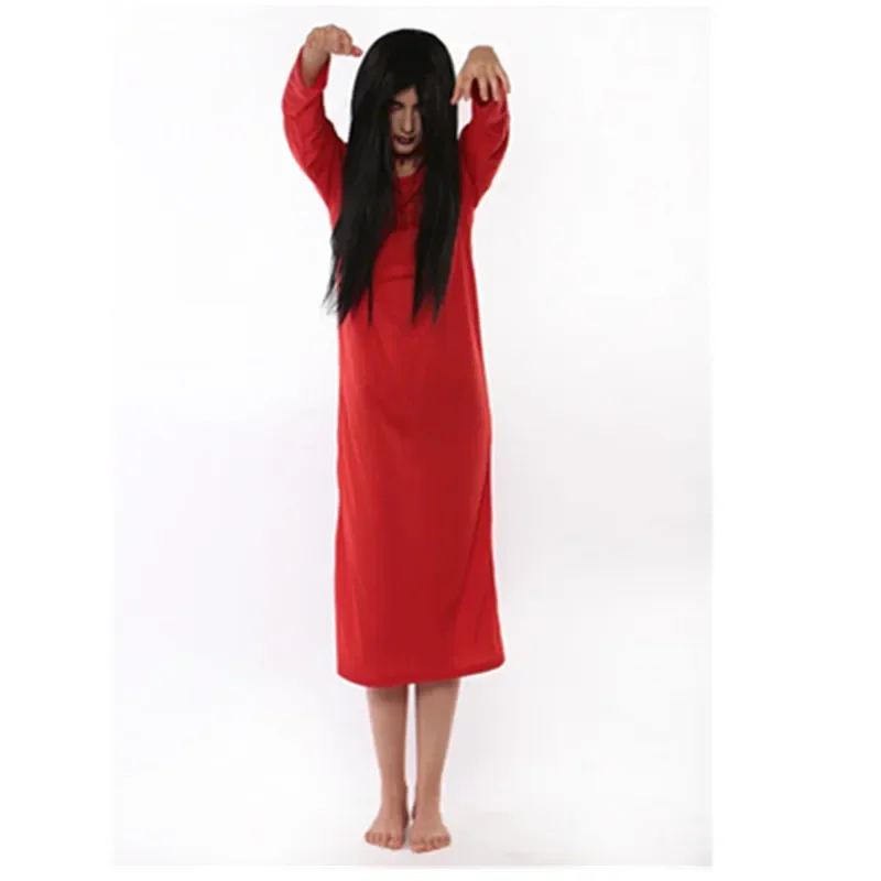 Halloween Cosplay Horror wampir Zombie Sadako straszny kostium