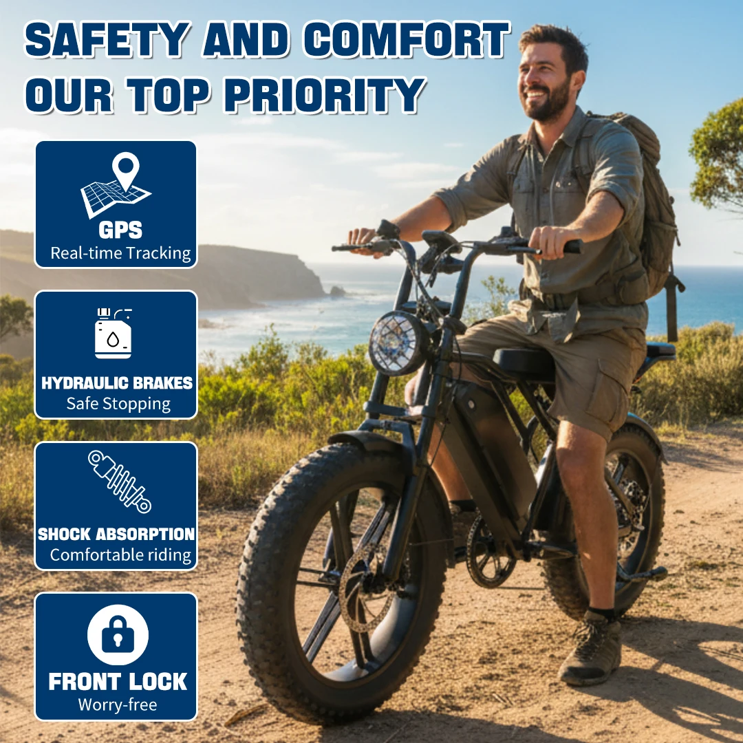 Hovsco V8 Urban Electric Bike 250W 15Ah Long Range Hydraulic Brakes Ebike Overseas Warehouse