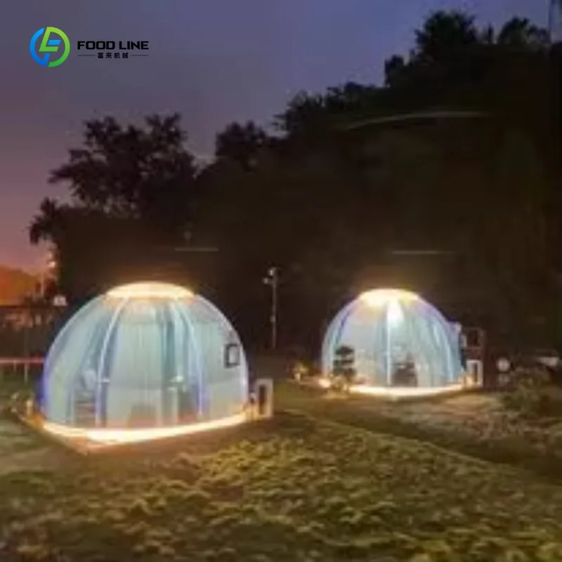 Detachable PC Dome Bubble Room Spherical Geodesic for Glamping Hotel Outdoor Camping Custom