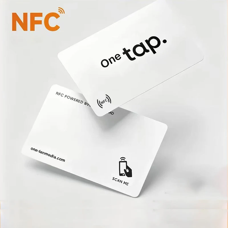 Персонализированная NFC-визитка, 1 матовая карта, персонализированная пластиковая карта, изготовление визиток на заказ. Деловое использование