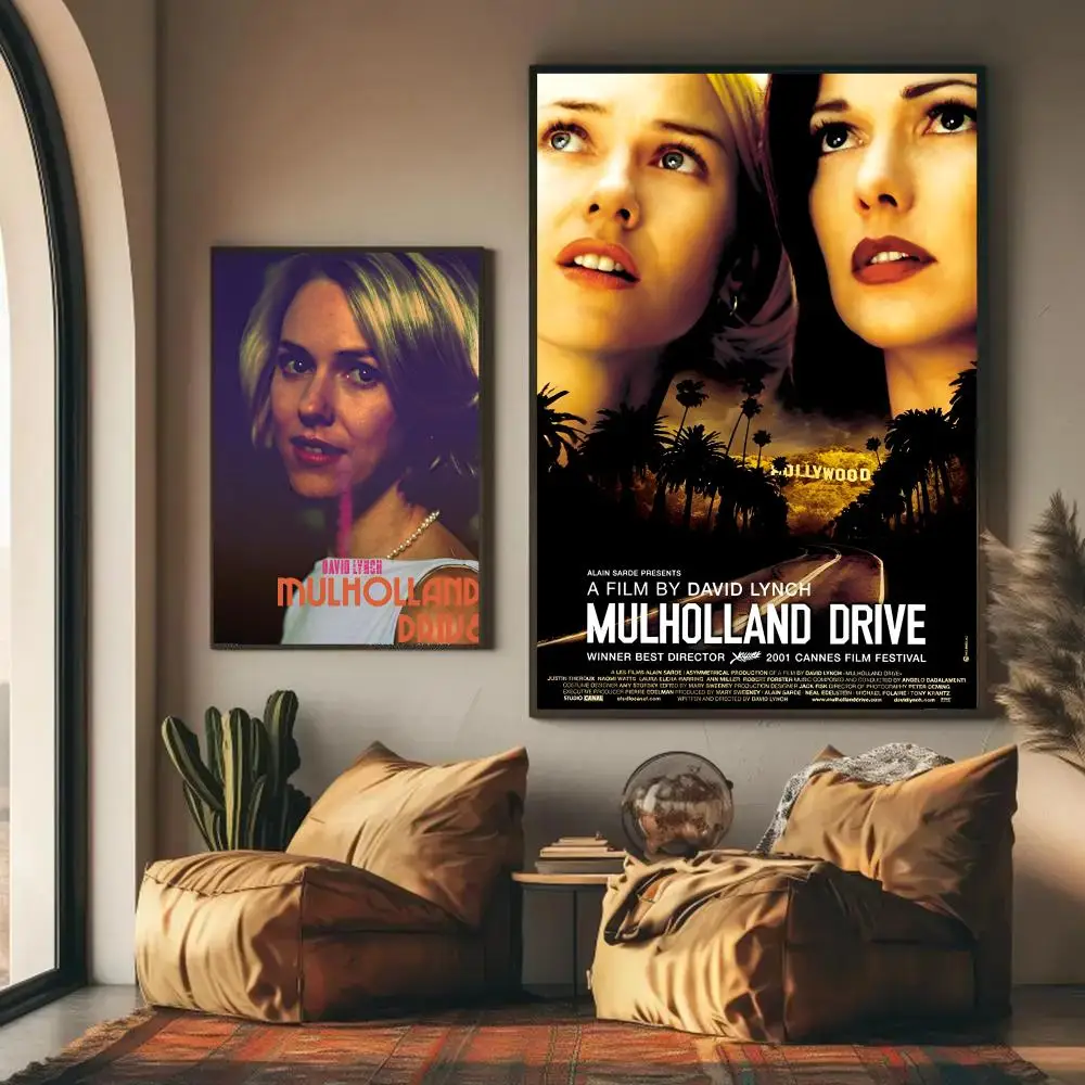 Mulholland Drive Poster HD Wall Art Decal Self-Adhesive Aesthetic Decor For Home Living bedroom bar aesthetic