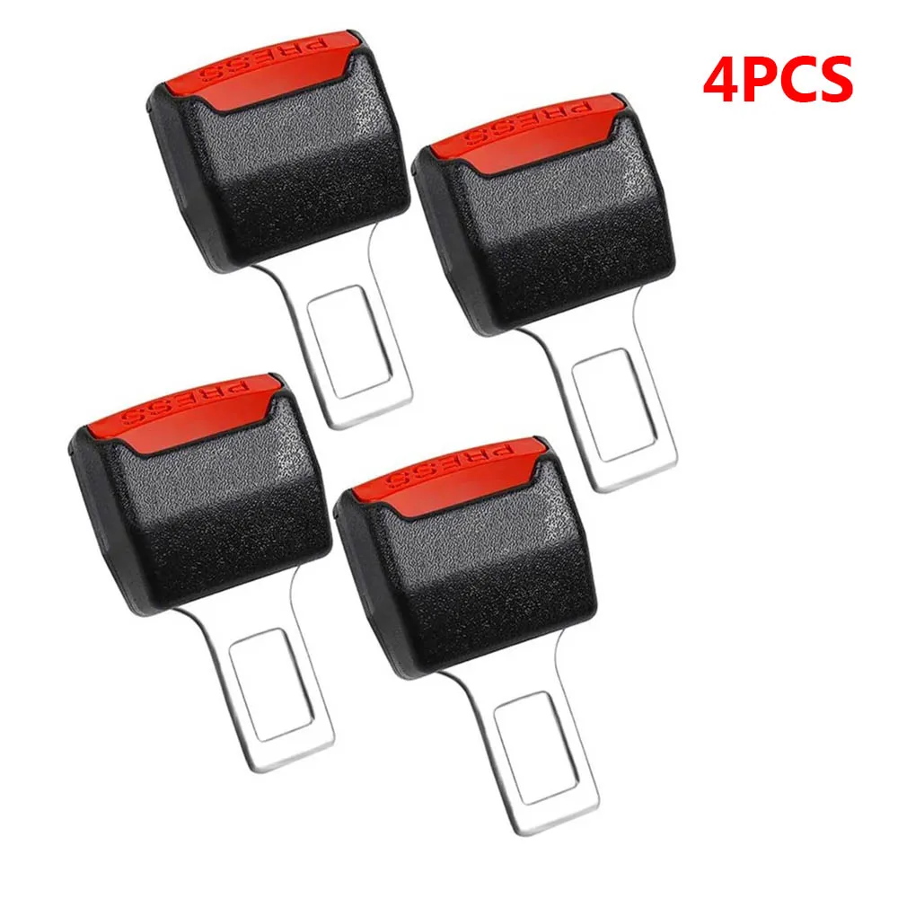 2PC Car Seat Belt Clip Extender Safety Seatbelt Lock Buckle Plug Thick Insert Socket Extender Safety Buckle Seat Belt Accessorie