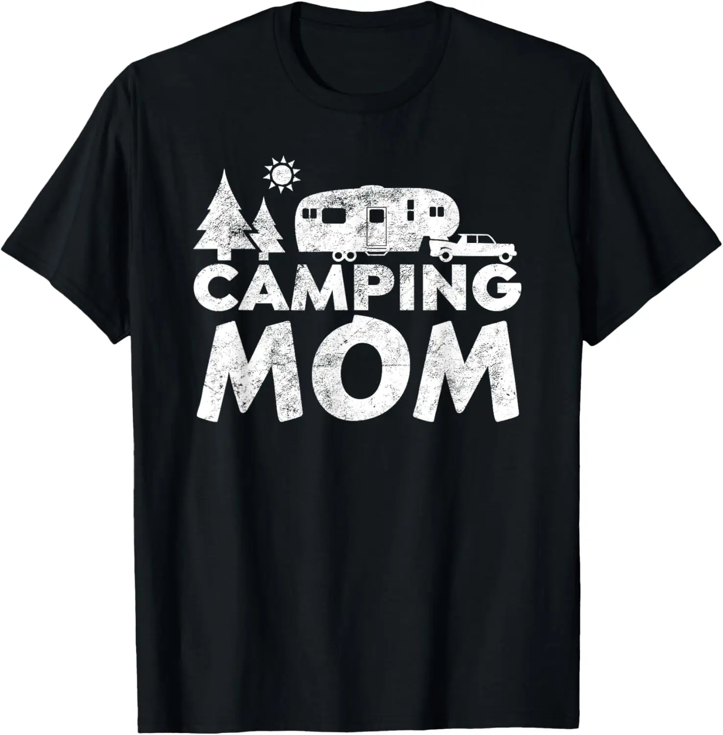 

Camping Mom Shirt 5th Wheel Camper RV Vacation Gift Mothers T-Shirt