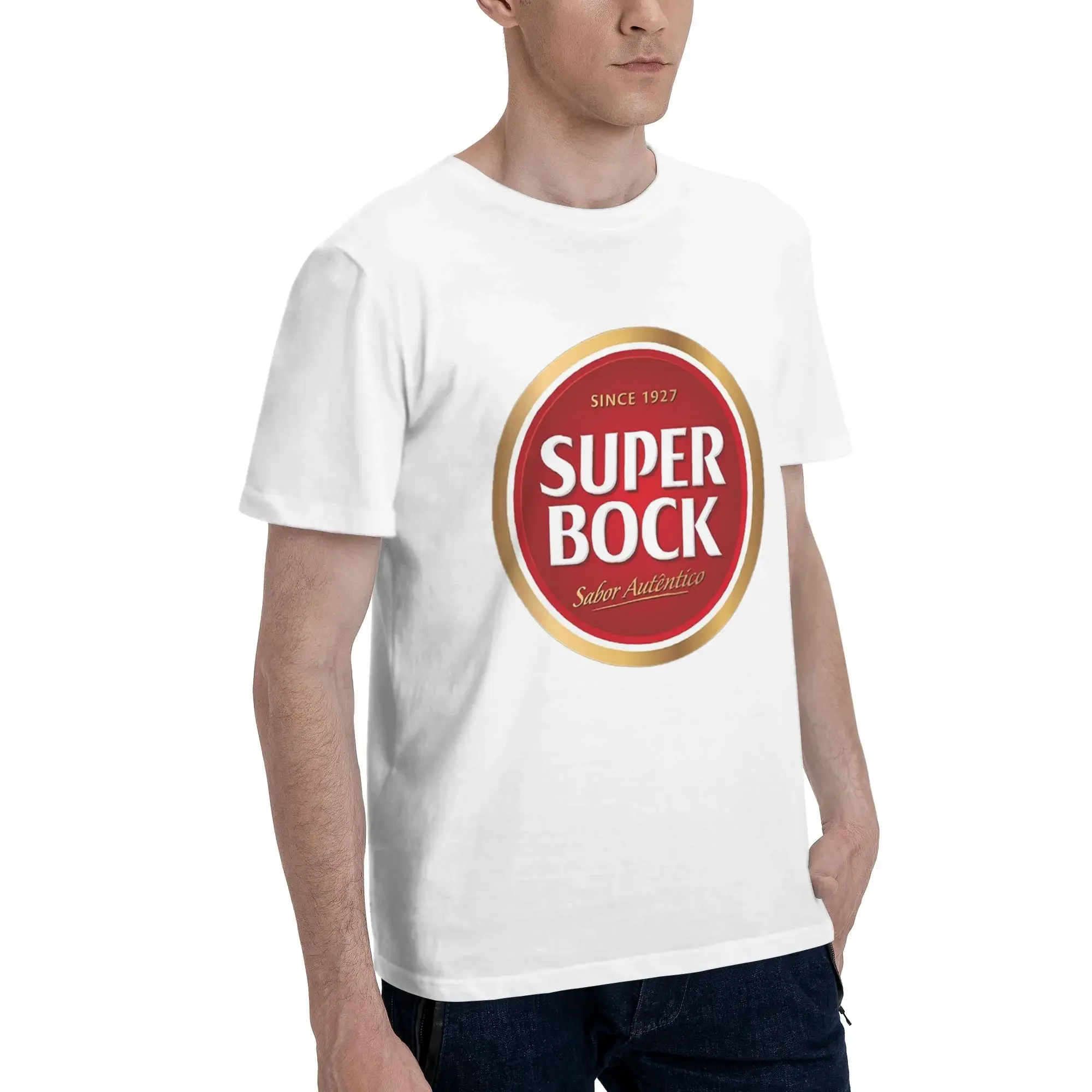 

Super bock Since 1927 Men T-Shirt Oversized T Shirts Men's Round Neck Cotton Tees Short Summer Male