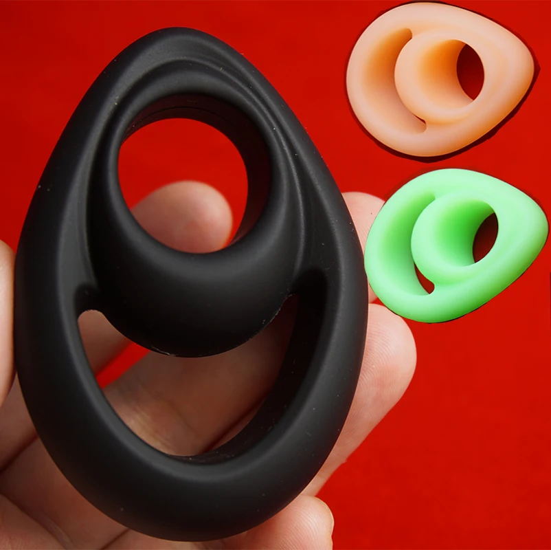 Cock Ball Penis Ring Testicle Stretcher,Silicone Testicles Penis Rings,Longer Lasting Erection Cockring,Sex Toys Men,Penisring