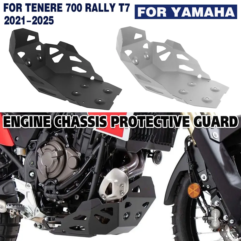 

Tenere700 XTZ690 Lower Skid Plate Engine Chassis Protection For YAMAHA Tenere 700 Rally T7 2021-2025 Belly Pan Guard Cover