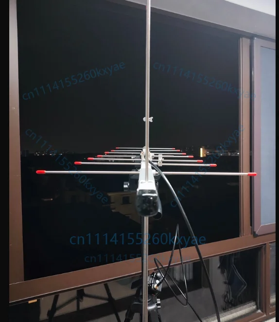 50W U7V4 Antenna Handheld UV Dual Section Cross Type Low Elevation Star Striking Space Station Connected Picture Yagi Antenna