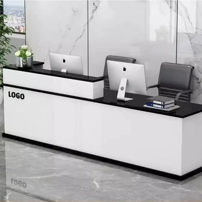 

Workbench Reception Desk Vintage Shop Conference Storage Computer Reception Desk Makeup Bancone Per Negozio Commercial Furniture